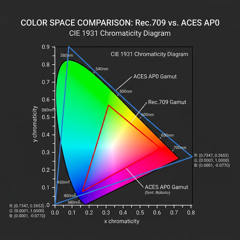 ACES Gamut vs Rec.709