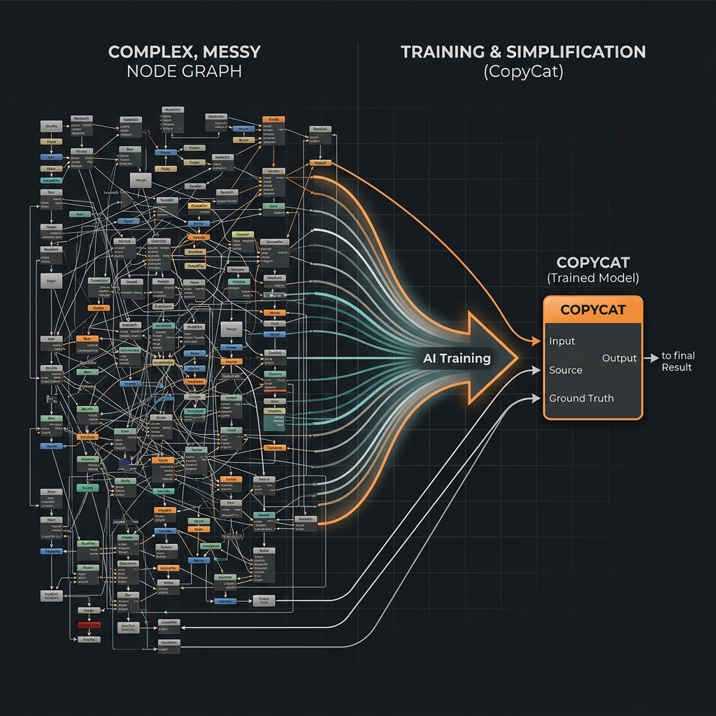 Node graph compression diagram