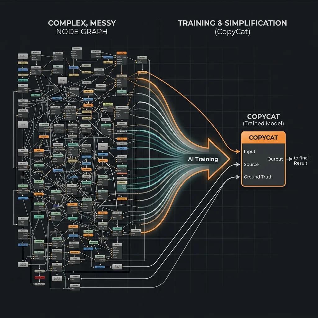 Node graph compression diagram