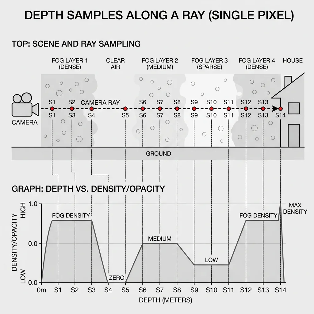 Concept of depth samples inside Deep Compositing