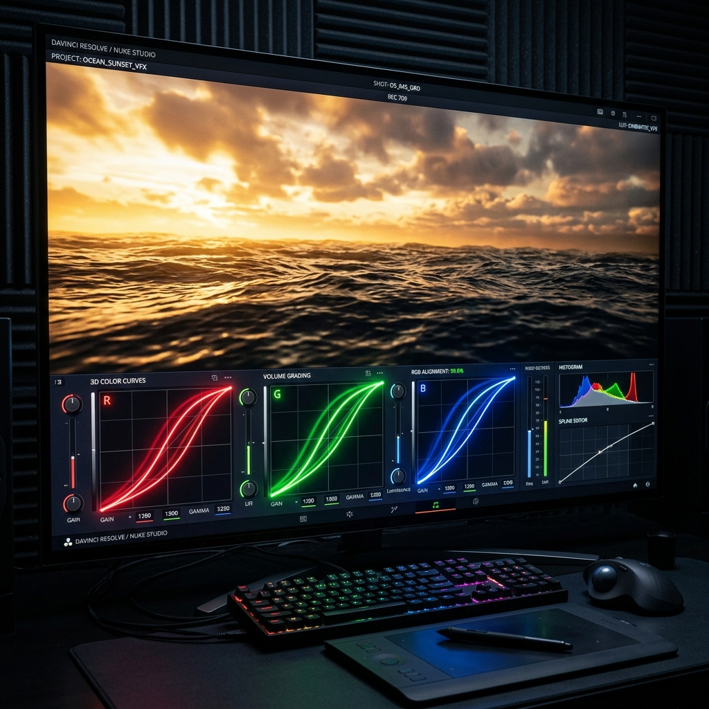 Color balancing RGB curves in Nuke